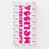 Banderoles Joyeux Anniversaire Pink Frosted Cake Pops Party F (Verticale)