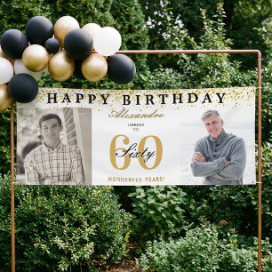 Banderoles Joyeux Anniversaire Pour 60 Ans de Photo Alors & M