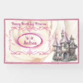 Banderoles Joyeux anniversaire Princesse & Fairy Tale Party B (Horizontal)
