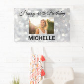 Banderoles Joyeux Anniversaire Silver Photos Chaque année Per (En situation)