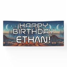 Joyeux anniversaire sur le thème Sci-Fi personnali