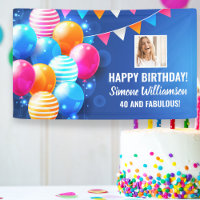 Joyeux Ballons colorés d'anniversaire Texte photo