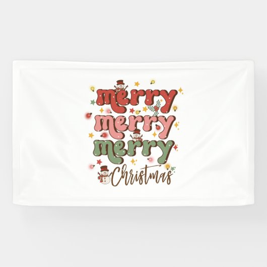 Banderoles Joyeux cadeau de Noël (Horizontal)