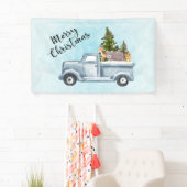 Banderoles Joyeux Camion de Noël avec de mignons animaux (En situation)