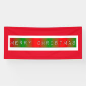 Banderoles Joyeux Dégradé de Noël (Horizontal)