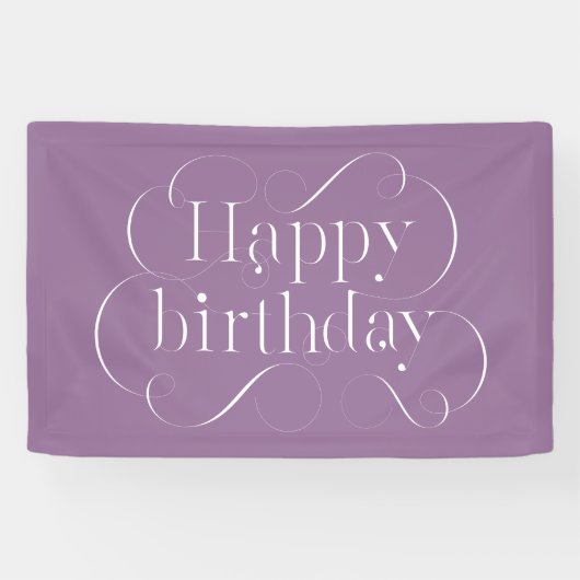 Banderoles Joyeux design d'anniversaire (Horizontal)
