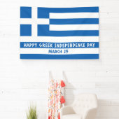 Banderoles Joyeux drapeau grec pour l'indépendance (Insitu)