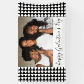 Banderoles Joyeux Galentine`s Day Black Heart Photo Friend (Vertical)