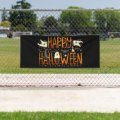Banderoles Joyeux Halloween (En situation)