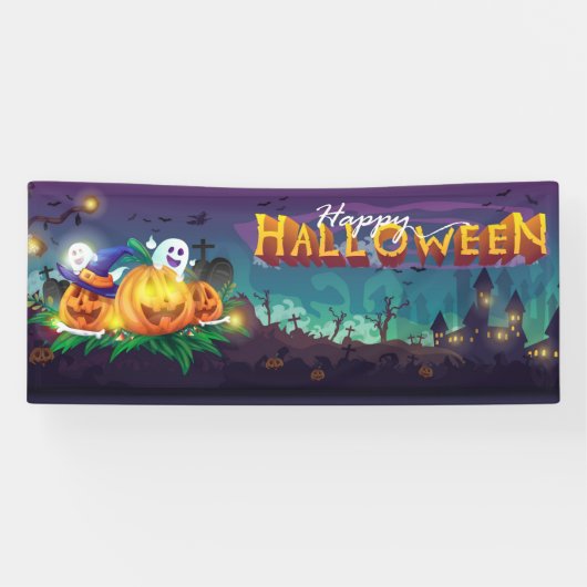 Banderoles Joyeux Halloween (Horizontal)