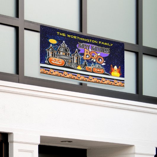 Banderoles Joyeux Halloween ! (Bâtiment extérieur)
