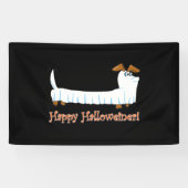 Banderoles Joyeux Halloween Dachshund (Horizontal)