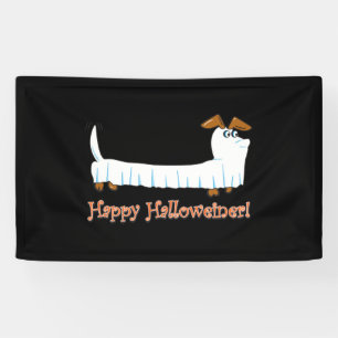 Banderoles Joyeux Halloween Dachshund