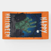 Banderoles Joyeux Halloween de la tombe (Horizontal)