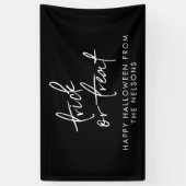 Banderoles Joyeux Halloween Drive By Family Name Script (Vertical)