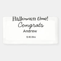 Joyeux Halloween félicitations nom date année dipl