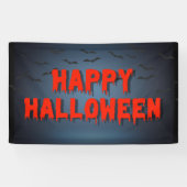 Banderoles Joyeux Halloween Party effrayant sanglante typogra (Horizontal)