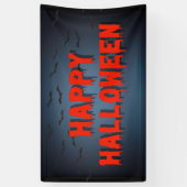 Banderoles Joyeux Halloween Party effrayant sanglante typogra (Vertical)