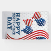 Banderoles Joyeux Jour de l'Indépendance (Horizontal)