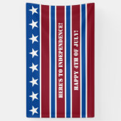 Banderoles Joyeux Jour de l'indépendance du drapeau américain (Vertical)
