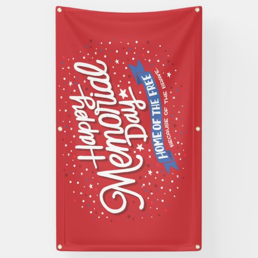 Banderoles Joyeux Memorial Day (Vertical)