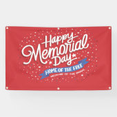 Banderoles Joyeux Memorial Day (Horizontal)