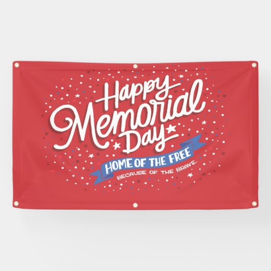 Banderoles Joyeux Memorial Day (Horizontal)