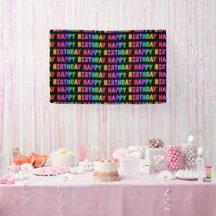 Banderoles Joyeux Motif d'anniversaire