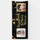 Banderoles Joyeux N'IMPORTE QUEL anniversaire | Étoiles | Pho (Vertical)