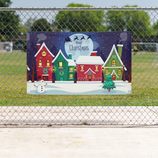 Banderoles Joyeux Noël (En situation)