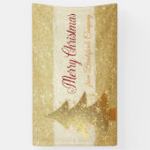 Banderoles Joyeux Noël, Arbre de Noël, Gliterie (Vertical)