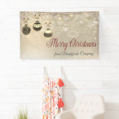 Banderoles Joyeux Noël, Boules de Noël, Snowflakes (En situation)