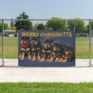 Banderoles Joyeux Noël Chrismutts Fête de Noël Chiots Festif