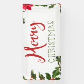 Banderoles Joyeux Noël de verdure (Verticale)