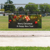 Banderoles Joyeux Noël Et Bonne Année En Plein Air (En situation)