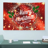 Banderoles Joyeux Noël, festif et festif, (Salon professionnel)