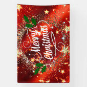 Banderoles Joyeux Noël, festif et festif, (Verticale)