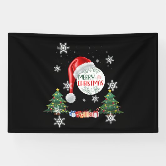 Banderoles Joyeux Noël Neige Collection 4x6 Vinyl Banner (Horizontal)
