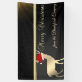 Banderoles Joyeux Noël, Noël Père Noël, Compagnie (Vertical)