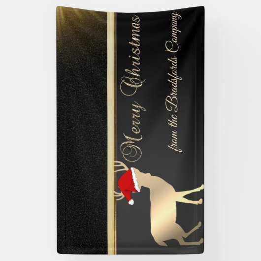 Banderoles Joyeux Noël, Noël Père Noël, Compagnie (Vertical)