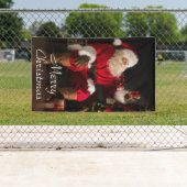 Banderoles Joyeux Noël Père Noël (En situation)