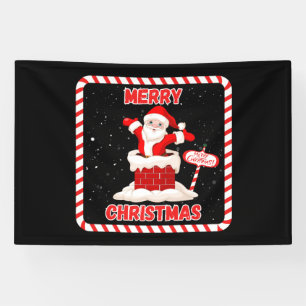 Banderoles Joyeux Noël Père Noël Collection 4x6 Vinyl Banner