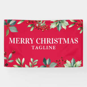 Banderoles Joyeux Noël rouge Noël