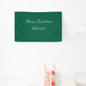 Banderoles Joyeux Noël vert plaine solo arrière - plan vacanc (Insitu)
