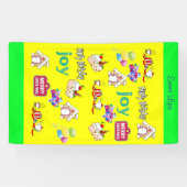 Banderoles Joyeux Noël Vinyl Joyeux anniversaire (Horizontal)