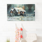 Banderoles Joyeux Noël Y'All merveilleuse nuit d'hiver (En situation)