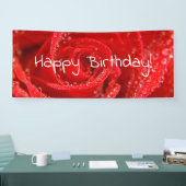 Banderoles joyeux rosé rouge rubis (Salon professionnel)
