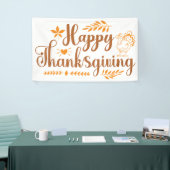 Banderoles Joyeux Thanksgiving (Salon professionnel)