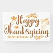 Banderoles Joyeux Thanksgiving (Horizontal)
