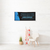 Banderoles JUMBO Retraite ou Graduation, Nom, Rock Climber (En situation)